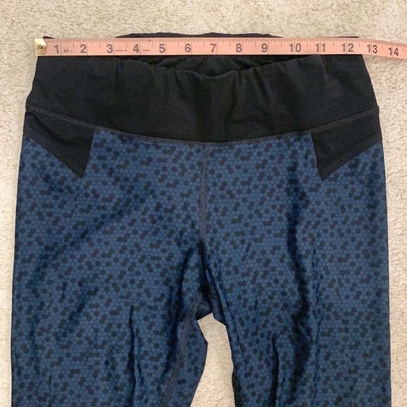 Sweaty Betty High Rise Honeycomb Navy Leggings - Picture 9 of 15